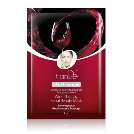 Grožio kaukė veidui „Vynoterapija“ 1 vnt