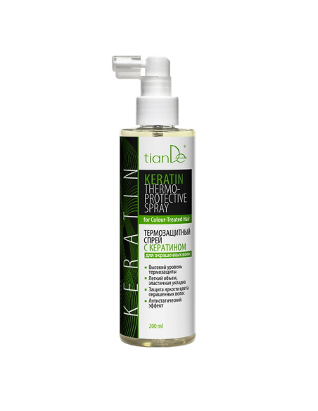 Termoochronny spray z keratyną do włosów farbowanych