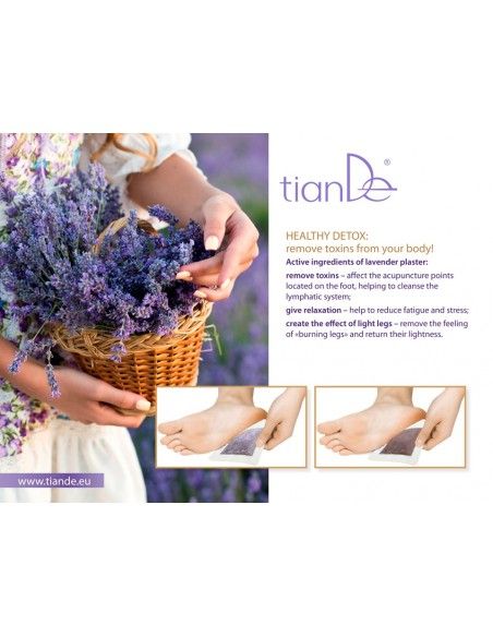 Lawendowy plaster do stóp