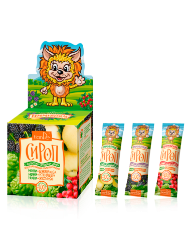 Vitamin enriched syrup with fruit and berry juice