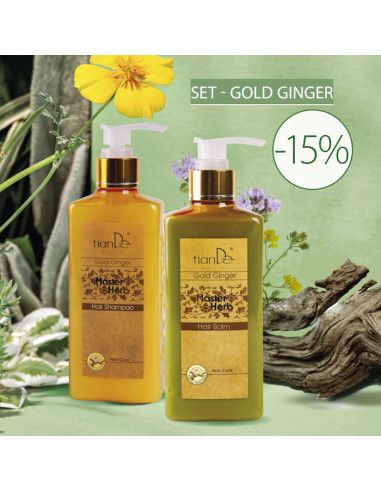 Anti Dandruff Shampoo, Gold Ginger, Set