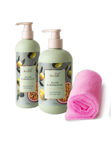 Restorative care with olive and maracuja