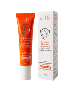 Крем для восстановления кожи лица при акне «Полынь и...